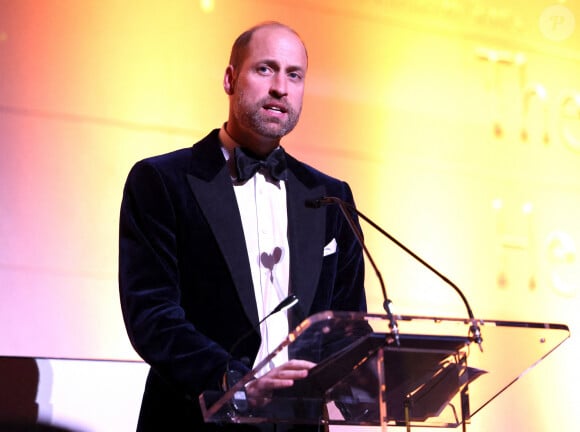 Le prince William, prince de Galles, lors du gala Centrepoint Awards à Londres, le 16 octobre 2024. © Alpha / Bestimage 