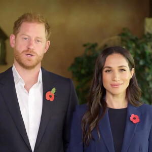 Le prince Harry et Meghan Markle (Le prince Harry, duc de Sussex et Meghan Markle, duchesse de Sussex) message vidéo lors de la conférence ministérielle mondiale inaugurale sur la violence contre les enfants en Colombie.