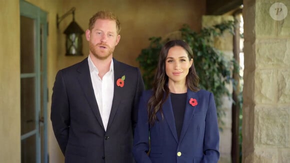 Le prince Harry et Meghan Markle (Le prince Harry, duc de Sussex et Meghan Markle, duchesse de Sussex) message vidéo lors de la conférence ministérielle mondiale inaugurale sur la violence contre les enfants en Colombie.