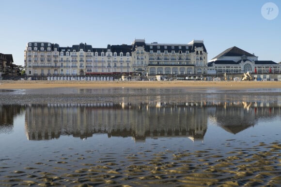 La station balneaire de Cabourg (14) sur la cote Fleurie. Le Grand Hotel - Photo by Benard/ANDBZ/ABACAPRESS.COM