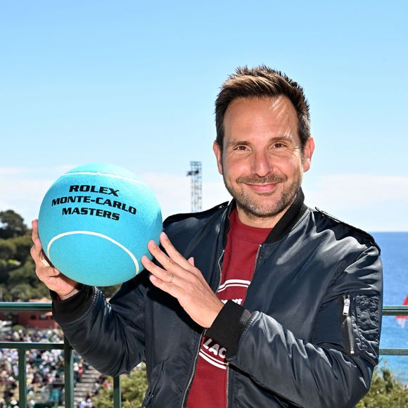 Christophe Michalak aux Masters 1000 de Monte-Carlo sur le court Rainier III à Roquebrune-Cap-Martin, France, le 13 avril 2023. © Bruno Bebert/Bestimage 