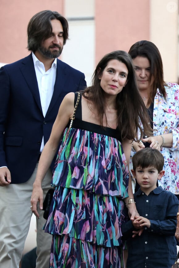 Charlotte Casiraghi, Balthazar Rassam lors du traditionnel pique-nique "U Cavagnëtu" au parc Princesse Antoinette à Monaco le 9 septembre 2023. © Claudia Albuquerque / Bestimage 