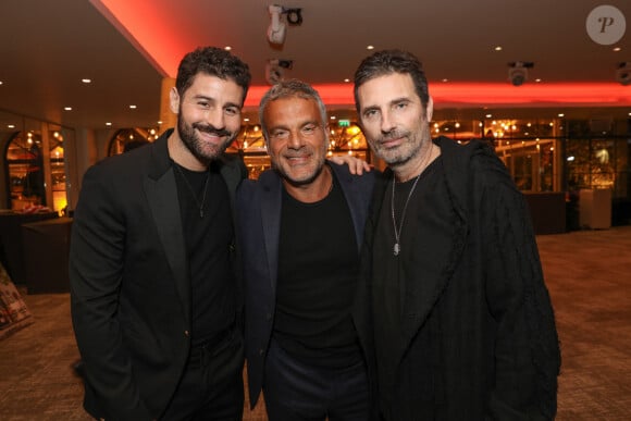 Exclusif - Cyril Benzaquen, Steve Suissa et Richard Orlinski - Soirée du 6ème Gala caritatif de l'Institut Rafaël et de la Zag Foundation, dédié à l'accompagnement des enfants en santé intégrative au Pavillon Gabriel à Paris le 12 novembre 2024. © Erez Lichtfeld/Bestimage 