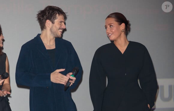 Les deux acteurs ont mis beaucoup de temps avant d'officialiser leur idylle amoureuse
François Civil, Adèle Exarchopoulos - Avant-première du film "L'amour Ouf" au Kinepolis de Lomme près de Lille le 13 octobre 2024. © Stéphane Vansteenkiste/Bestimage 