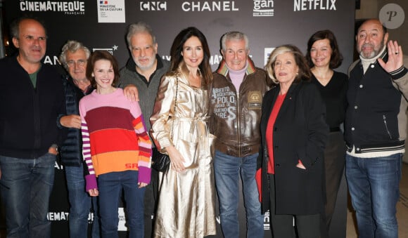 Lionel Abelanski, Michel Boujenah, Françoise Gillard, Raphaël Mezrahi, Elsa Zylberstein, Claude Lelouch, Françoise Fabian, Marianne Denicourt, Kad Merad - Avant-première du film "Finalement" à la cinémathèque française à Paris le 11 novembre 2024. © Coadic Guirec/Bestimage