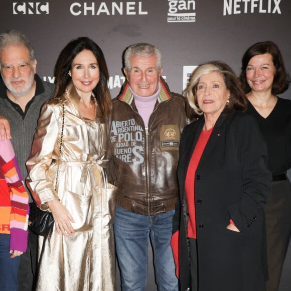 Lionel Abelanski, Michel Boujenah, Françoise Gillard, Raphaël Mezrahi, Elsa Zylberstein, Claude Lelouch, Françoise Fabian, Marianne Denicourt, Kad Merad - Avant-première du film "Finalement" à la cinémathèque française à Paris le 11 novembre 2024. © Coadic Guirec/Bestimage