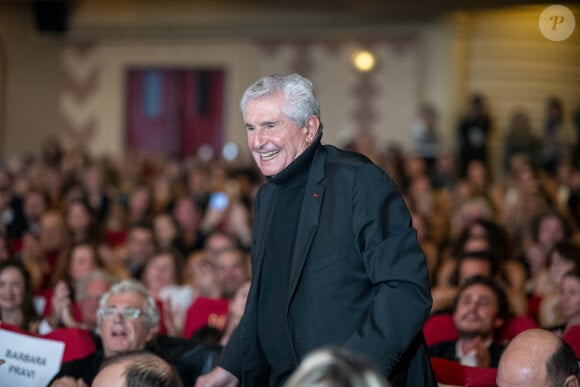 Exclusif - Claude Lelouch - Claude Lelouch fête son 87ème anniversaire sur la scène du Grand Rex à l'occasion de l'avant-première de son film "Finalement" à Paris le 30 octobre 2024. © Pierre Perusseau/Bestimage