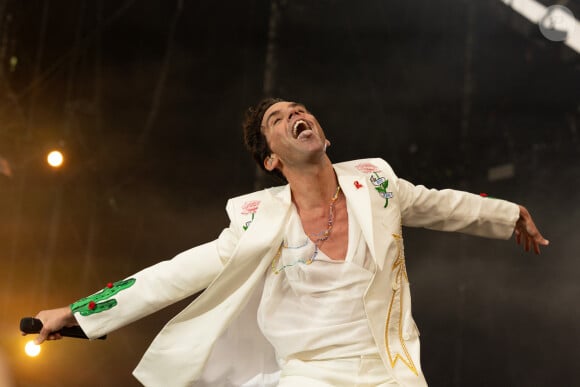 Mika en concert sur la scène du festival Solidays à Paris le 29 juin 2024. © Jeremy Melloul / Bestimage 