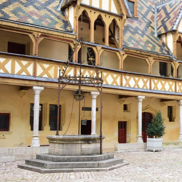 illustration lors de la 164ème vente des Hospices de Beaune sous les Halles de Beaune le 17 novembre 2024. Cette 164ème édition se tenait comme chaque année sous la Halle de Beaune, en face de l'Hôtel-Dieu. La Pièce de Charité, un Beaune 1er cru "Les Bressandes", a été vendue pour 360.000 euros © Romain Doucelin / Bestimage 