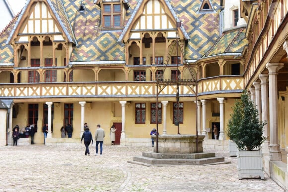 illustration lors de la 164ème vente des Hospices de Beaune sous les Halles de Beaune le 17 novembre 2024. Cette 164ème édition se tenait comme chaque année sous la Halle de Beaune, en face de l'Hôtel-Dieu. La Pièce de Charité, un Beaune 1er cru "Les Bressandes", a été vendue pour 360.000 euros © Romain Doucelin / Bestimage 