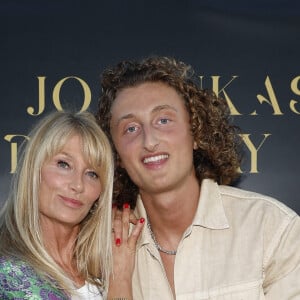 Exclusif - Joalukas Noah avec sa mère Isabelle Camus lors de la soirée d'anniversaire de Joalukas Noah, fils de Yannick Noah et Isabelle Camus, pour ses 18 ans à Paris le 10 juin 2022. © Cyril Moreau / Bestimage