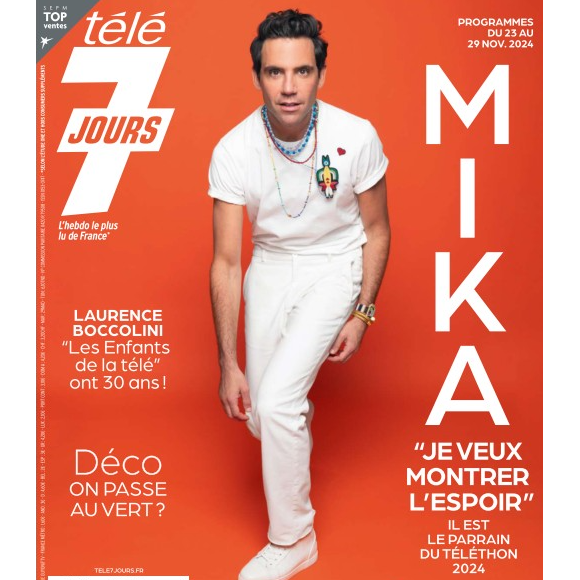 Couverture du dernier numéro de Télé 7 jours paru le 18 novembre 2024
