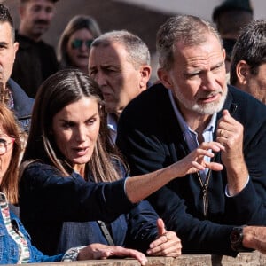 Ils sont allés voir la superproduction du moment, "Gladiator II".
Le roi Felipe VI et la reine Letizia d'Espagne visitent Chiva, moins d'un mois après leur accueil houleux à Valence, suite aux inondations meurtrières dans la région, le 19 novembre 2024. © EuropaPress / Bestimage