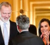 le roi et la reine d'Espagne se sont autorisés une pause
Le roi Felipe VI d'Espagne et la reine Letizia lors de la cérémonie de remise des prix de journalisme "Francisco Cerecedo" à l'hôtel Mandarin Oriental Ritz à Madrid le 18 novembre 2024.