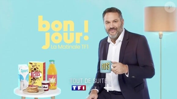 Depuis janvier, TF1 diffuse "Bonjour !" chaque jour
Affiche promotionnelle de "Bonjour !" sur TF1