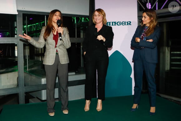 Exclusif - Kim Younes Charbit (pdte de TV5 monde), Daniela Lumbroso, Samira Sitaïl (ambassadrice du Maroc en France) - Soirée en avant-première de la diffusion de l'émission "La fête de la chanson à l'orientale Spéciale Tanger" à l'nstitut du Monde Arabe à Paris le 19 novembre 2024. L'émission sera diffusée le 22 novembre sur France 3. © Christophe Clovis / Bestimage