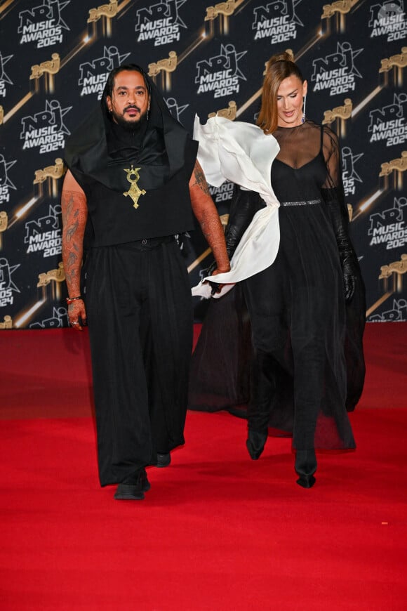 Slimane et Vitaa - Photocall de la 26ème édition des NRJ Music Awards au palais des festivals de Cannes, le 1er novembre 2024. © Bebert / Guignebourg / Bestimage 