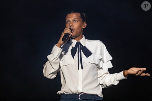 Le chanteur Stromae lors du Festival de Coachella à indio, Los Angeles, Californie, Etats-Unis, le 23 avril 2022. © Daniel DeSlover/Zuma Press/Bestimage 