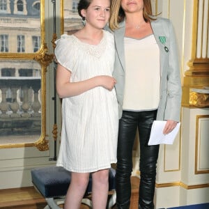 Photo d'archives de Charlotte Valandrey et de sa fille Tara. Photo par Patrick Davy/ABACAPRESS.COM