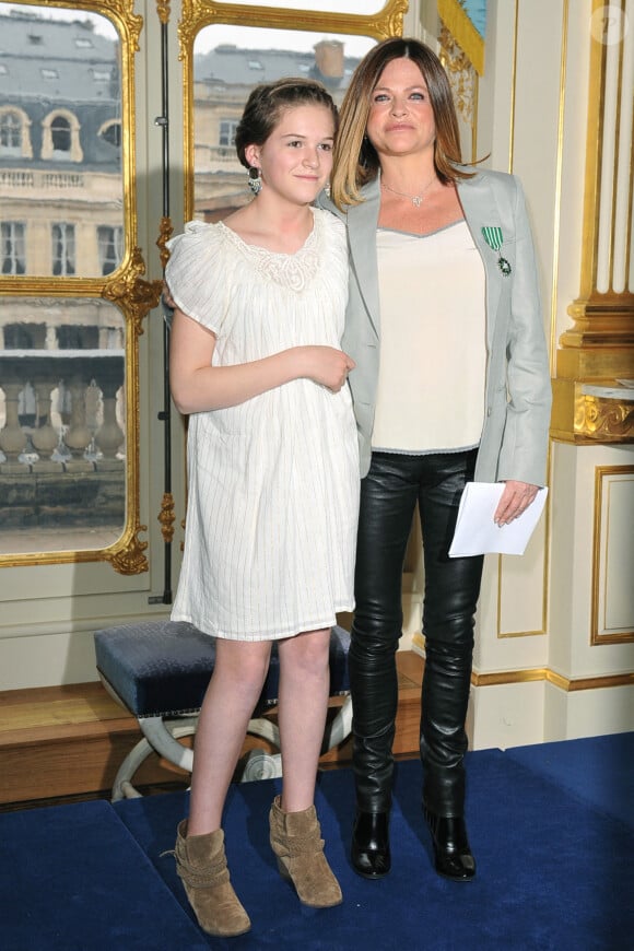 Photo d'archives de Charlotte Valandrey et de sa fille Tara. Photo par Patrick Davy/ABACAPRESS.COM