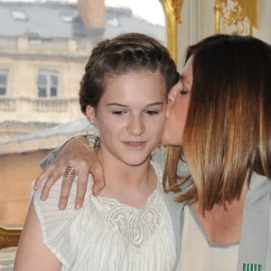 Photo d'archives de Charlotte Valandrey et de sa fille Tara. Photo par Patrick Davy/ABACAPRESS.COM