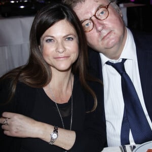 Charlotte Valandray et Dominique Besnehard lors de la 35e Cérémonie de remise des Prix "The Best" 2011 au Pavillon Dauphine à Paris, le 11 Décembre 2011. 