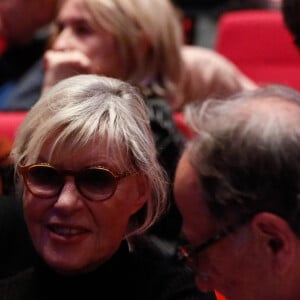 Exclusif - Chantal Ladesou et son mari Michel Ansault - Spectacle symphonique "Aznavour Célébration - l'hommage officiel" en clôture du centenaire de la naissance de C. Aznavour au palais des Congrès à Paris le 23 novembre 2024.