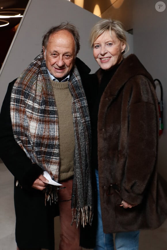 Exclusif - Chantal Ladesou et son mari Michel Ansault - Spectacle symphonique "Aznavour Célébration - l'hommage officiel" en clôture du centenaire de la naissance de C. Aznavour au palais des Congrès à Paris le 23 novembre 2024.