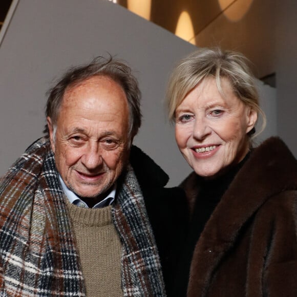 Exclusif - Chantal Ladesou et son mari Michel Ansault - Spectacle symphonique "Aznavour Célébration - l'hommage officiel" en clôture du centenaire de la naissance de C. Aznavour au palais des Congrès à Paris le 23 novembre 2024.