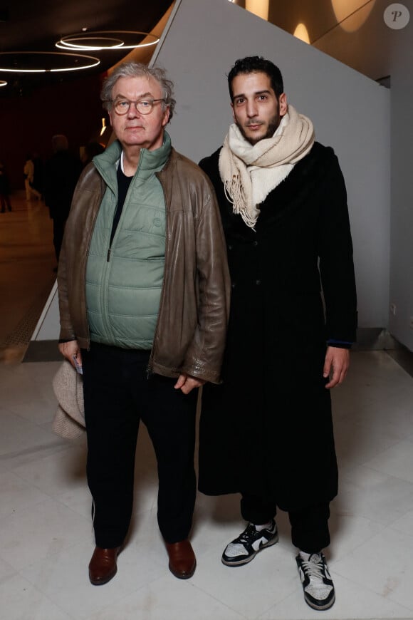 Exclusif - Dominique Besnehard, Kevin Elarbi - Spectacle symphonique "Aznavour Célébration - l'hommage officiel" en clôture du centenaire de la naissance de C. Aznavour au palais des Congrès à Paris le 23 novembre 2024.