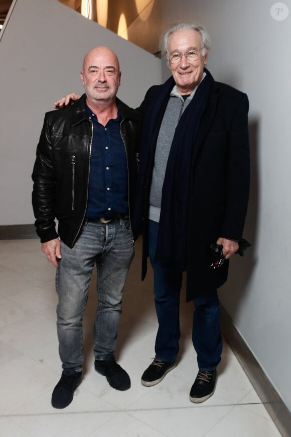 Exclusif - Stéphane Mulys, Bernard le Coq - Spectacle symphonique "Aznavour Célébration - l'hommage officiel" en clôture du centenaire de la naissance de C. Aznavour au palais des Congrès à Paris le 23 novembre 2024.