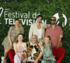 Candice Pascal, Elsa Bois, Anthony Colette, Yoann Riou, Emmanuelle Berne (enceinte), Hakim Ghorab au photocall de la série "Danse avec les stars" lors du 62ème Festival de Télévision de Monte-Carlo, à Monaco, le 18 juin 2023. © Denis Guignebourg/BestImage 