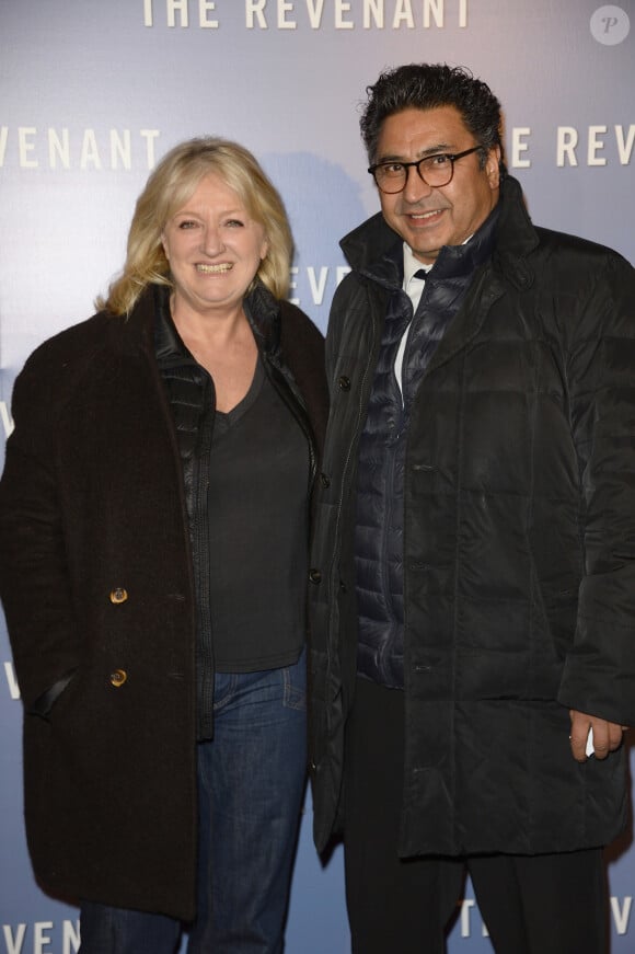 Charlotte de Turckheim et son mari Zaman Hachemi - Avant-première du film "The Revenant" au Grand Rex à Paris, le 18 janvier 2016. © Coadic Guirec/Bestimage 