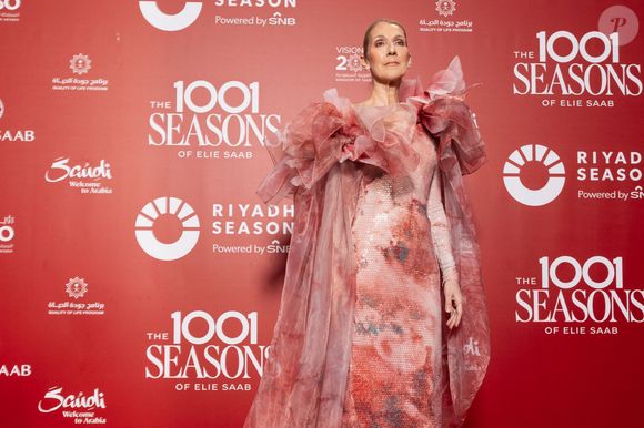 Celine Dion au photocall du défilé anniversaire Elie Saab "1001 Seasons of Elie Saab" à l'espace "The Venue" à Riyad, Arabie saoudite. © Tiziano Da Silva / Bestimage