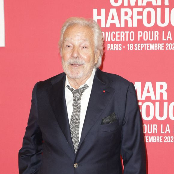 Pierre Arditi au photocall du "concerto pour la paix" de Omar Harfouch au Théâtre des Champs-Elysées à Paris le 18 septembre 2024. © Coadic Guirec / Bestimage 