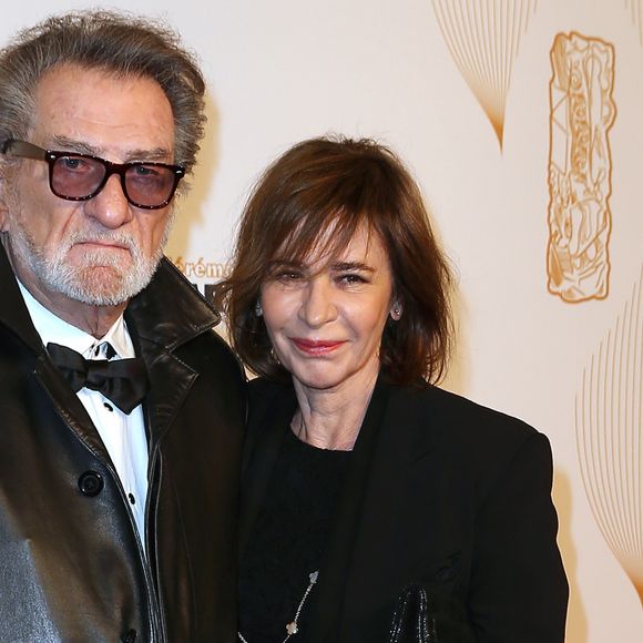 Eddy Mitchell et sa femme Muriel Bailleul - Photocall lors de la 43ème cérémonie des Cesar à la salle Pleyel à Paris, le 2 mars 2018. © Dominique Jacovides - Olivier Borde / Bestimage