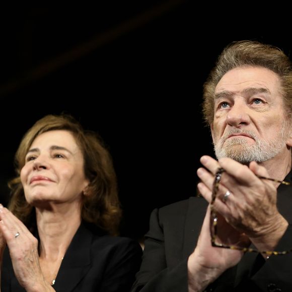Eddy Mitchell et sa femme Muriel - Cérémonie d'ouverture du Festival Lumière 2017 au cours de laquelle Eddy Mitchell a reçu un hommage à Lyon, le 14 Octobre 2017 © Dominique Jacovides/Bestimage