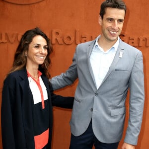 Tony Estanguet et sa femme Laetitia - People au village des internationaux de France de tennis à Roland Garros à Paris 4 juin 2016. © Dominique Jacovides / Bestimage