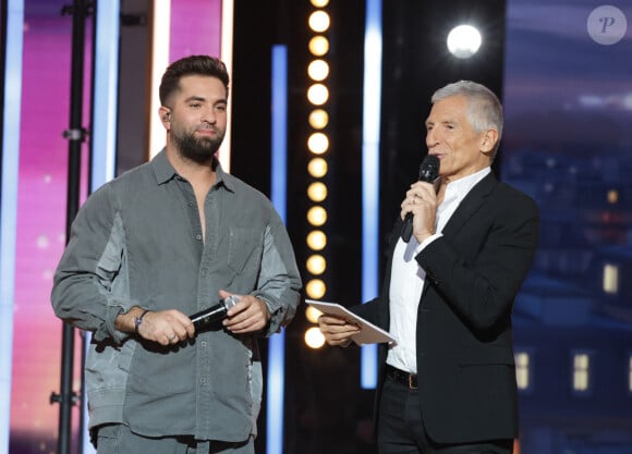 Parmi les invités de marque, Kendji Girac a fait une apparition remarquée...
Kendji Girac et Nagui - Les célébrités se mobilisent pour la 38ème édition du Téléthon dans les studios de France 2 à Paris © Coadic Guirec / Bestimage 