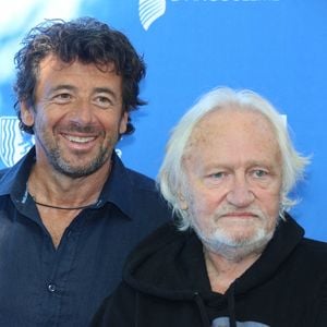 Patrick Bruel et Niels Arestrup à la Villa Caprice, à l'occasion du 13ème Festival du film d'Angoulême le 1er septembre 2020.