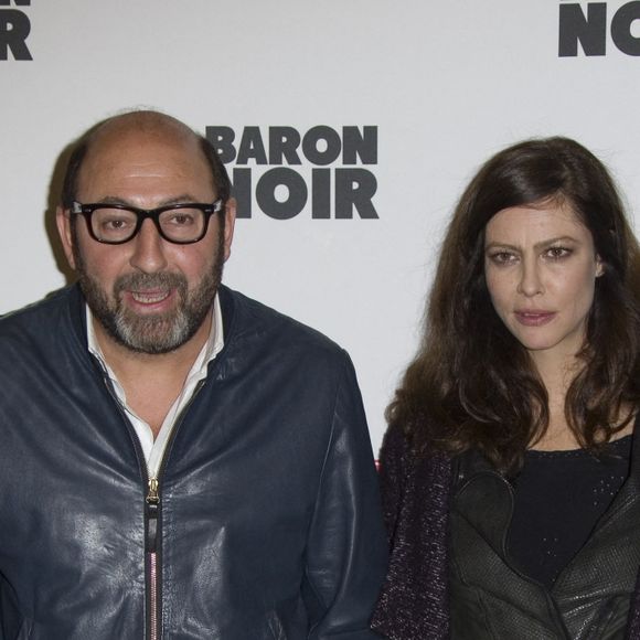 Niels Arestrup, Kad Merad, Anna Mouglalis et Ziad Doueiri lors de la première de la série de Canal + "Baron noir", à la Maison de la Mutualité, à Paris, le 27 janvier 2016.