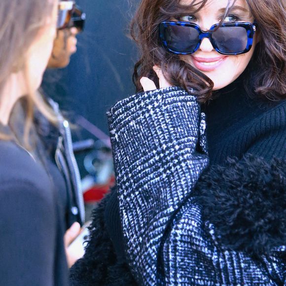 Isabelle Adjani à la Fashion Week de New-York, le 15 février 2023.