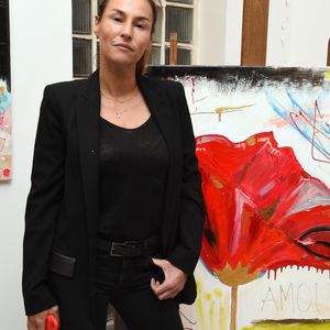 Vanessa Demouy - Vernissage de l'exposition de l'artiste peintre Caroline Faindt "Une plongée au coeur de la couleur" au Studio Faidherbe à Paris le 26 septembre 2018. © Giancarlo Gorassini/Bestimage