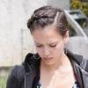 Jessica Alba et Cash Warren vont chercher leur petite Honor chez un ami. Los Angeles 4/04/2010