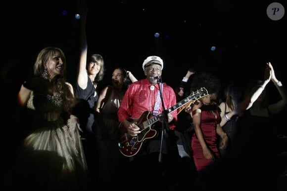 Chuck Berry lors du Bal de la Rose à Monaco, le 29 mars 2009
