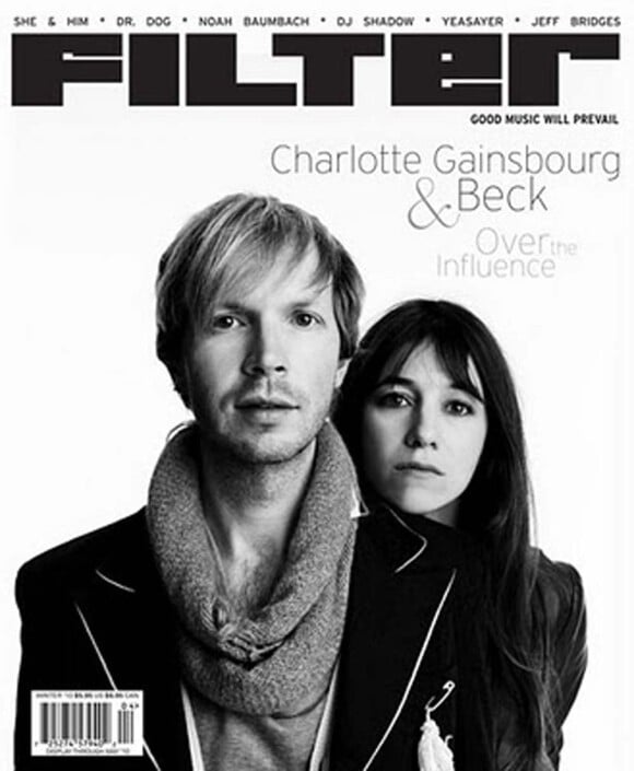 Beck et Charlotte Gainsbourg en couverture du magazine américain Filter, mars 2010 !