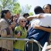Michelle Obama est au Pentagone pour rencontrer le personnel militaire et civil. 09/04/2010