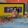 Frédérick Bousquet s'est imposé sur 50 m nage libre jeudi 14 avril lors des championnats de France de Saint-Raphaël sous les yeux de Laure Manaudou
