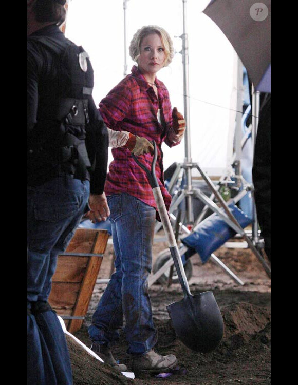Christina Applegate sur le tournage de Samantha Who ? en novembre 2008