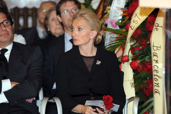 Maria Terasa Samaranch à la cérémonie d'obsèques de Juan Antonio Samaranch, au Palais de la Generalitat, Barcelone, le 22 avril 2010 !